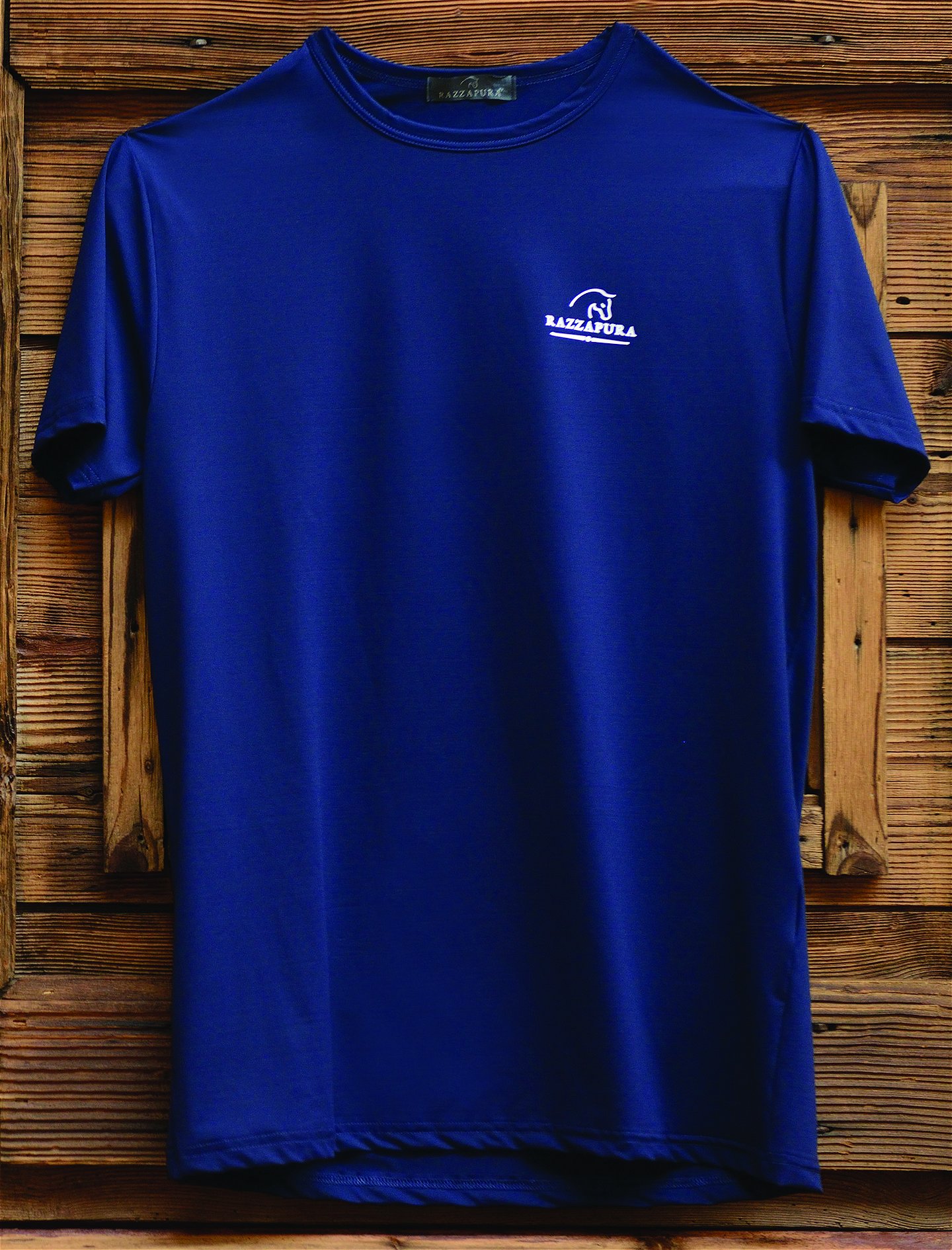 T-shirt stampa logo bianca.